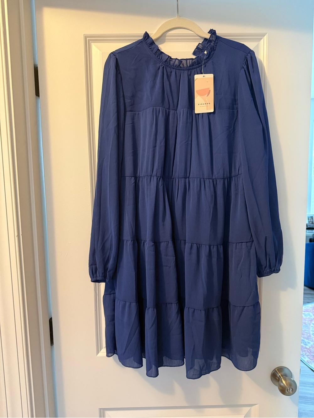 NWT Navy Long Sleeve Dress - Size Medium